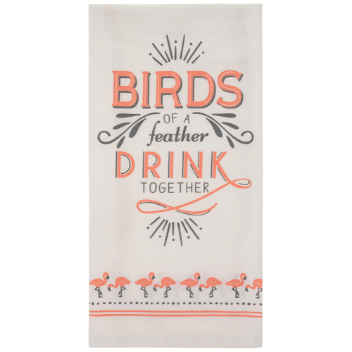 Karma Cheeky Flour Sack Towel "Drink Together"