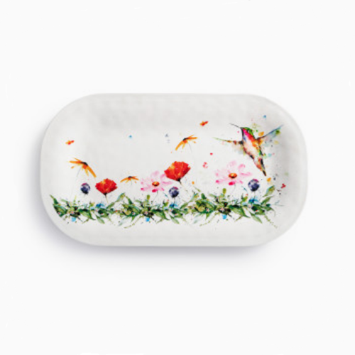 Dean Crouser Wildflowers Medium Melamine Rectangular Platter