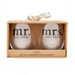 Mud Pie Mr. & Mrs. Wine Glass Set 2024