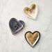 Mud Pie Gold Edge Marble Heart Tray