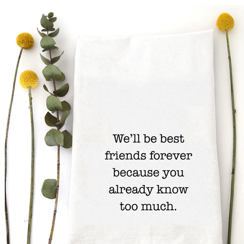 Wildwood Landing Best Friends Forever Tea Towel