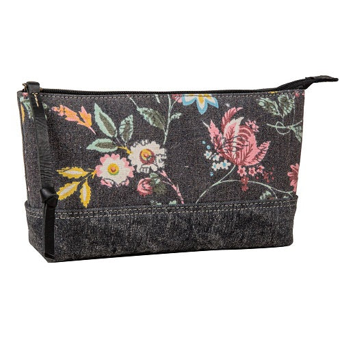 Myra Cavender Floral Canvas Pouch