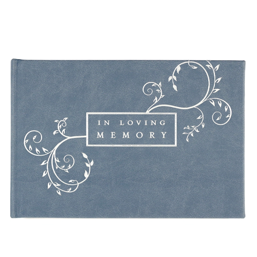 Peter Pauper Press In Loving Memory Guest Book Blue