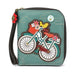 Chala Zip Around Wallet Bicycle Teal