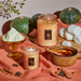 Voluspa Spiced Pumpkin Latte Small Embossed Glass Jar Candle